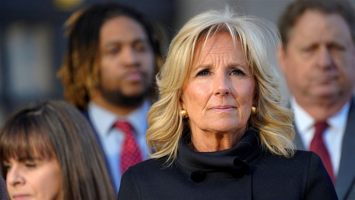 <i>Cheney Orr/Reuters</i><br/>First Lady Jill Biden is pictured here in Nashville in March.