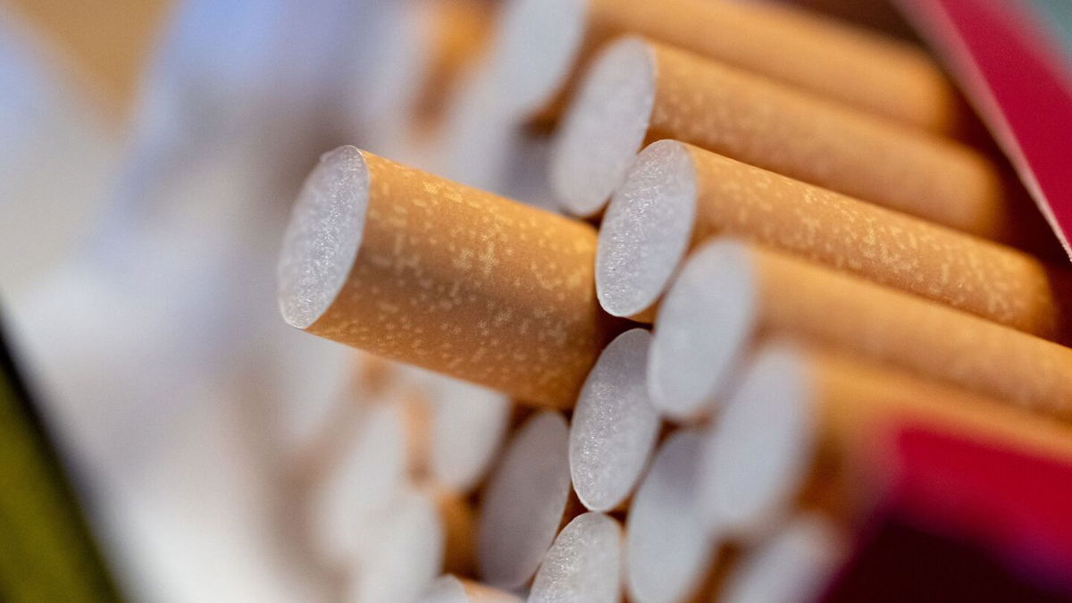 <i>Sven Hoppe/dpa/picture alliance/Getty Images</i><br/>An open pack of cigarettes lies on a table.