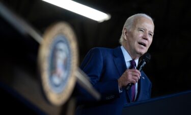 President Joe Biden speaks at an event in Auburn