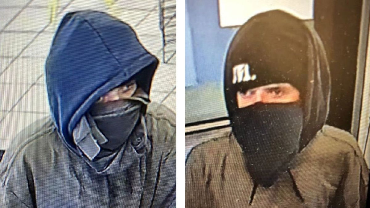 Two images of the suspect