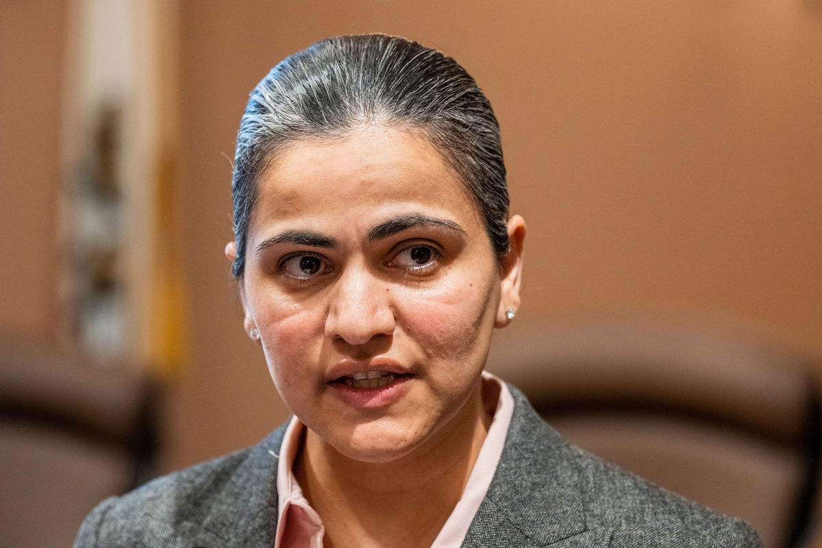 <i>José Luis Villegas/AP</i><br/>California Democratic state Sen. Aisha Wahab is seen in Sacramento