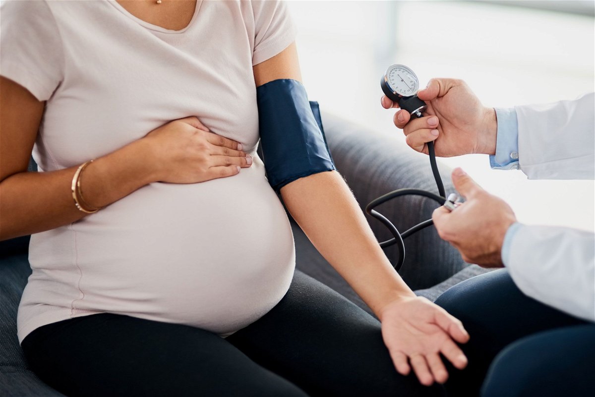 <i>Adene Sanchez/E+/Getty Images</i><br/>The US Preventive Services Task Force recommends that all pregnant people have their blood pressure monitored for hypertensive disorders of pregnancy.