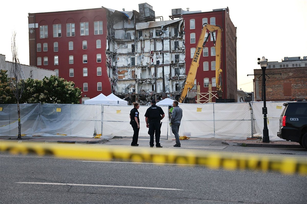 <i>Scott Olson/Getty Images</i><br/>Search and rescue efforts continued at the six-story apartment building nearly a week after a section of the building collapsed on June 4.