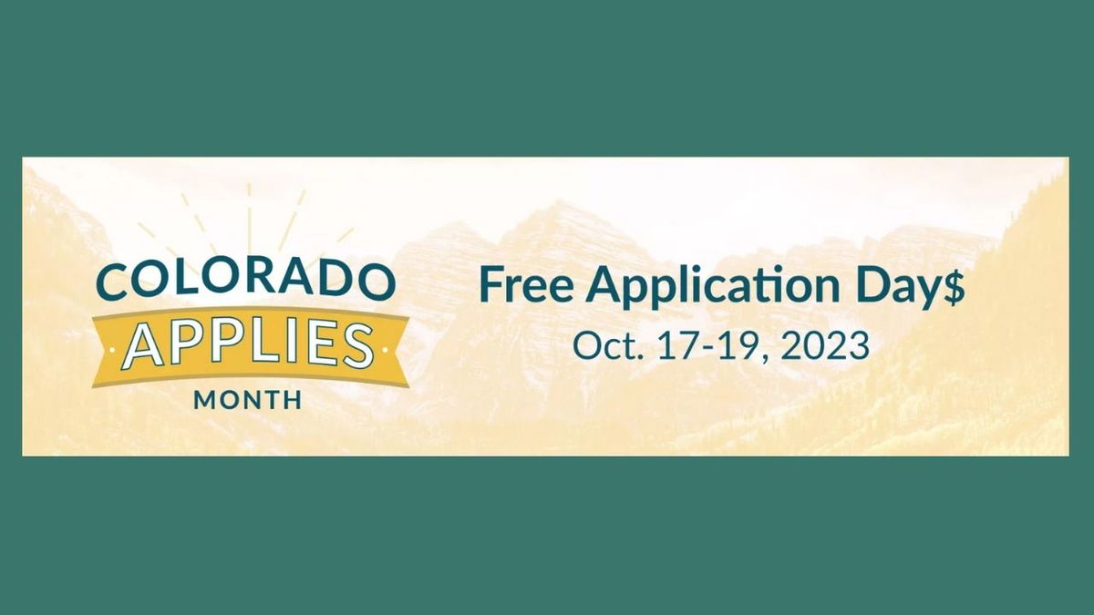 Higher education application fees waived for 6th annual Colorado Free