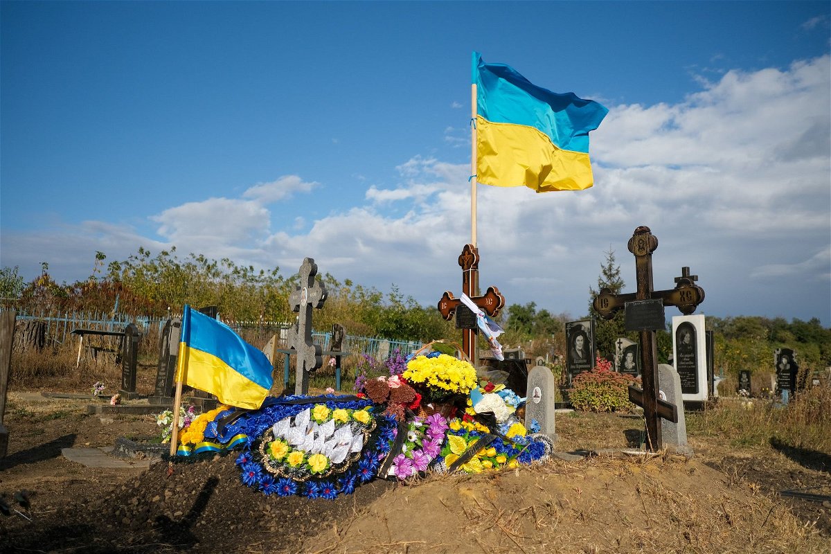 <i>Vasco Cotovio/CNN</i><br/>Most of those killed had gathered to honour fallen Ukrainian soldier