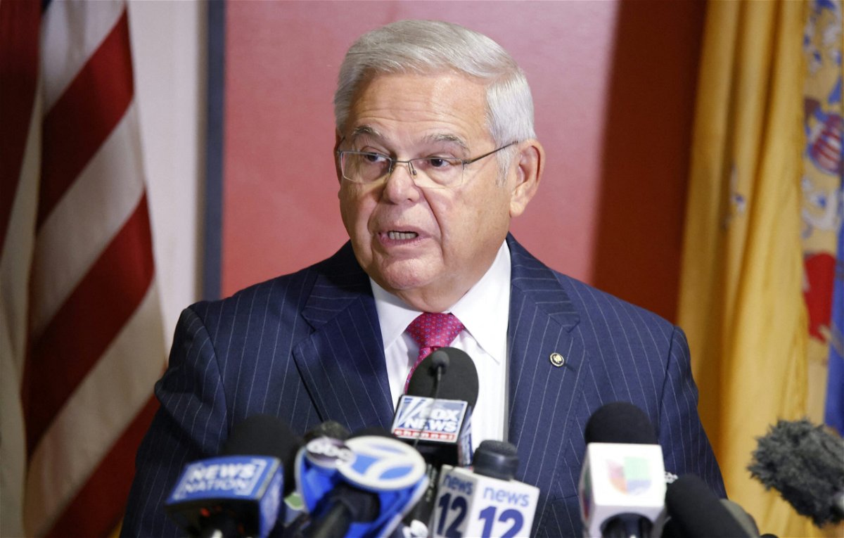 <i>Kena Betancur/AFP/Getty Images</i><br/>Sen. Bob Menendez is charged with conspiracy to act as a foreign agent in a new indictment.