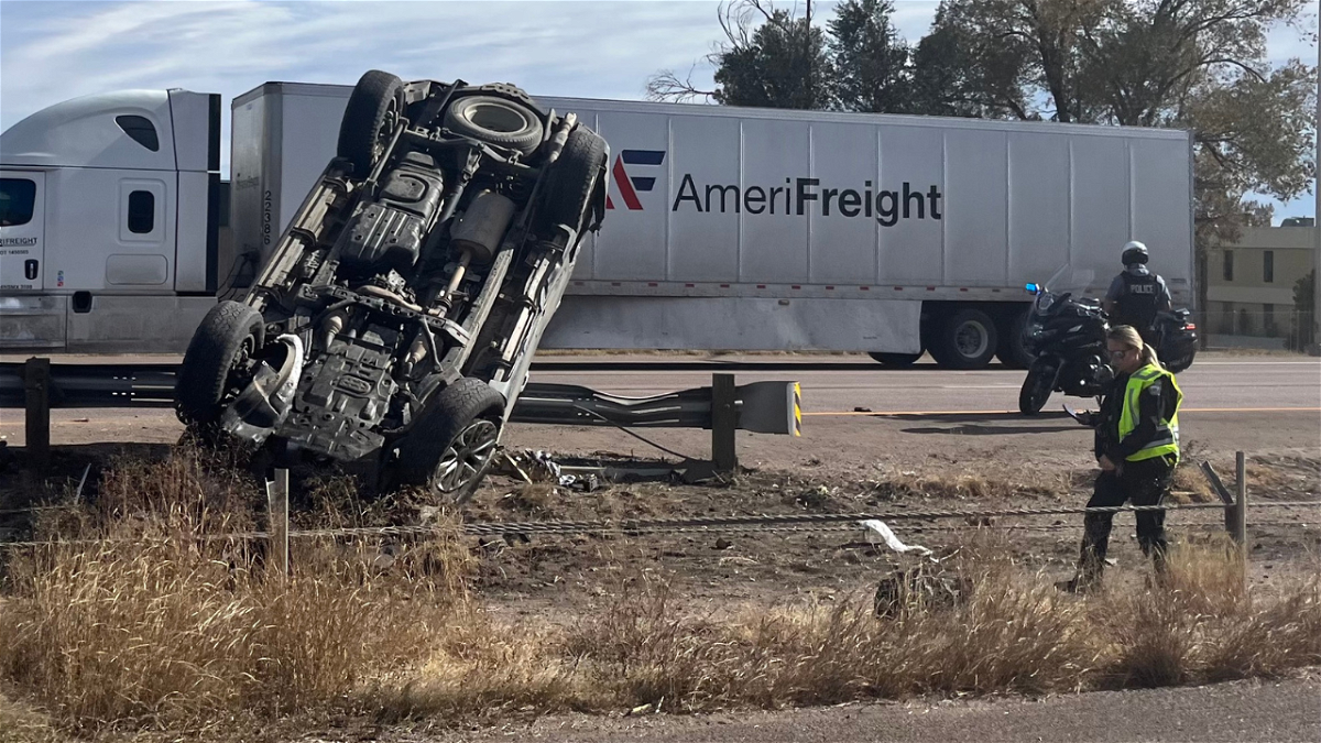Crash on I-25 north of Filmore