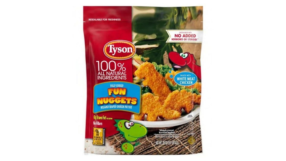 Tyson Foods is voluntarily recalling about 30,000 pounds of its dino-shaped chicken nuggets.
