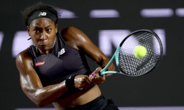 Gauff was congratulated by Ons Jabeur after their one-sided match.