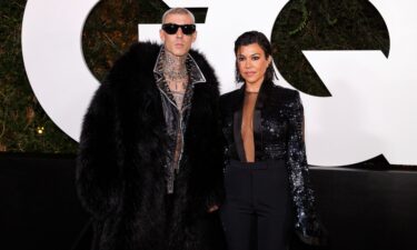 Travis Barker and Kourtney Kardashian in 2022.