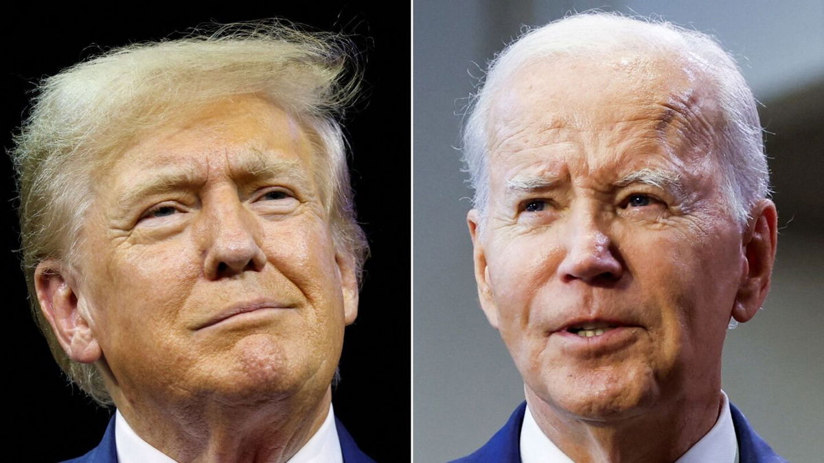 <i>Reuters</i><br/>Former President Donald Trump holds an edge over President Joe Biden in a series of hypothetical matchups among registered voters in four key swing states.