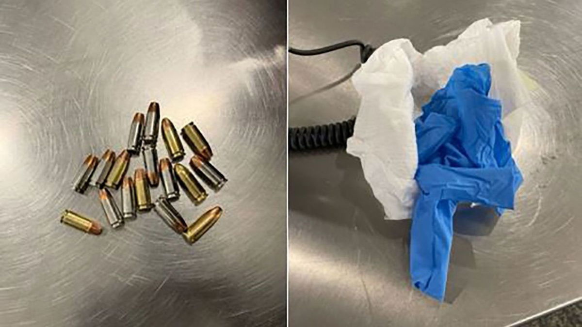 Transportation Security Administration officers at LaGuardia Airport removed 17 bullets from a diaper in a man's carry-on bag on December 20.
