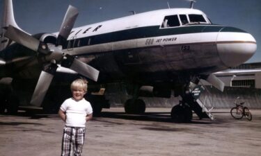 Here's Brian and his daughter photographed in his plane.