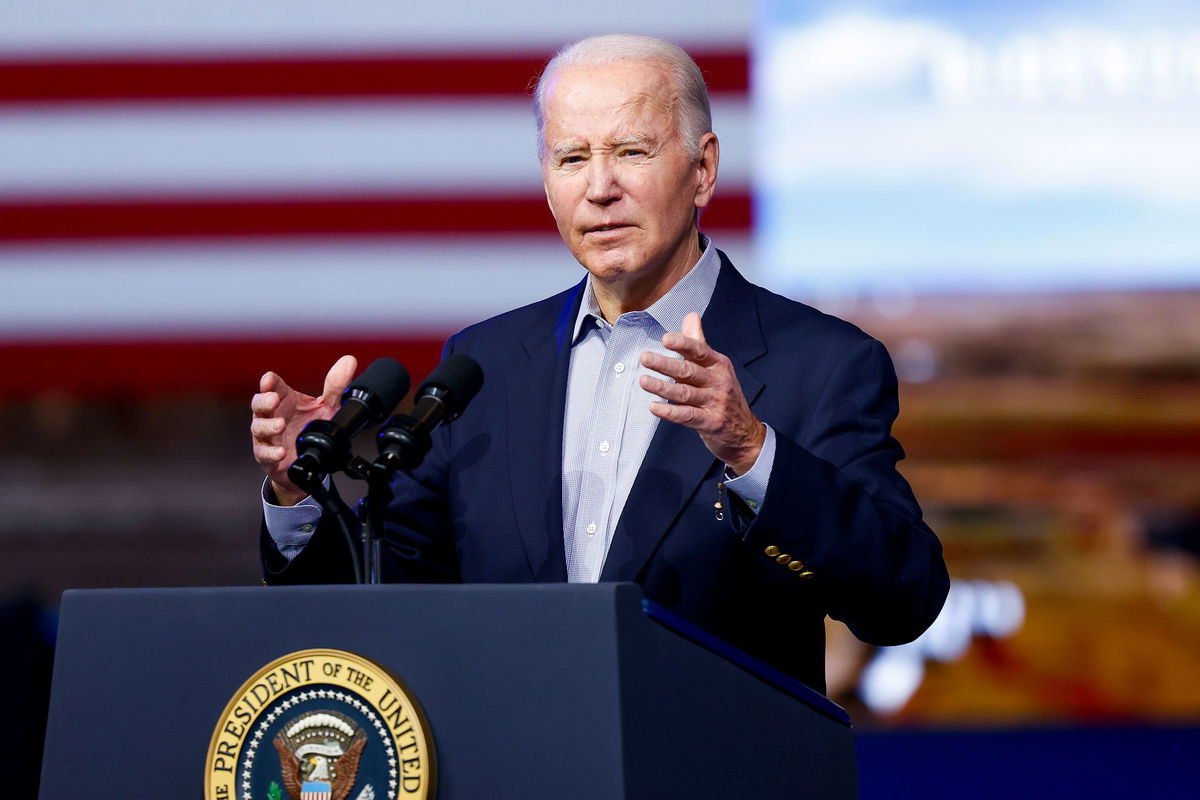 President Joe Biden speaks at CS Wind on November 29, 2023, in Pueblo, Colorado