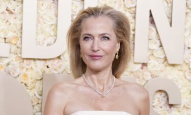 Gillian Anderson's Golden Globes gown was by Gabriela Hearst and featured subtle embroidered vulvas on the skirt. The addition took 150 hours.