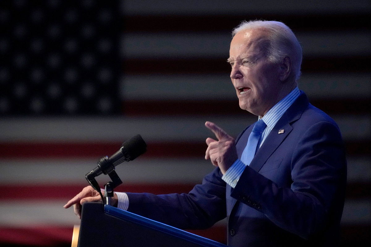 <i>Jacquelyn Martin/AP</i><br />President Joe Biden speaks at an event in Columbia