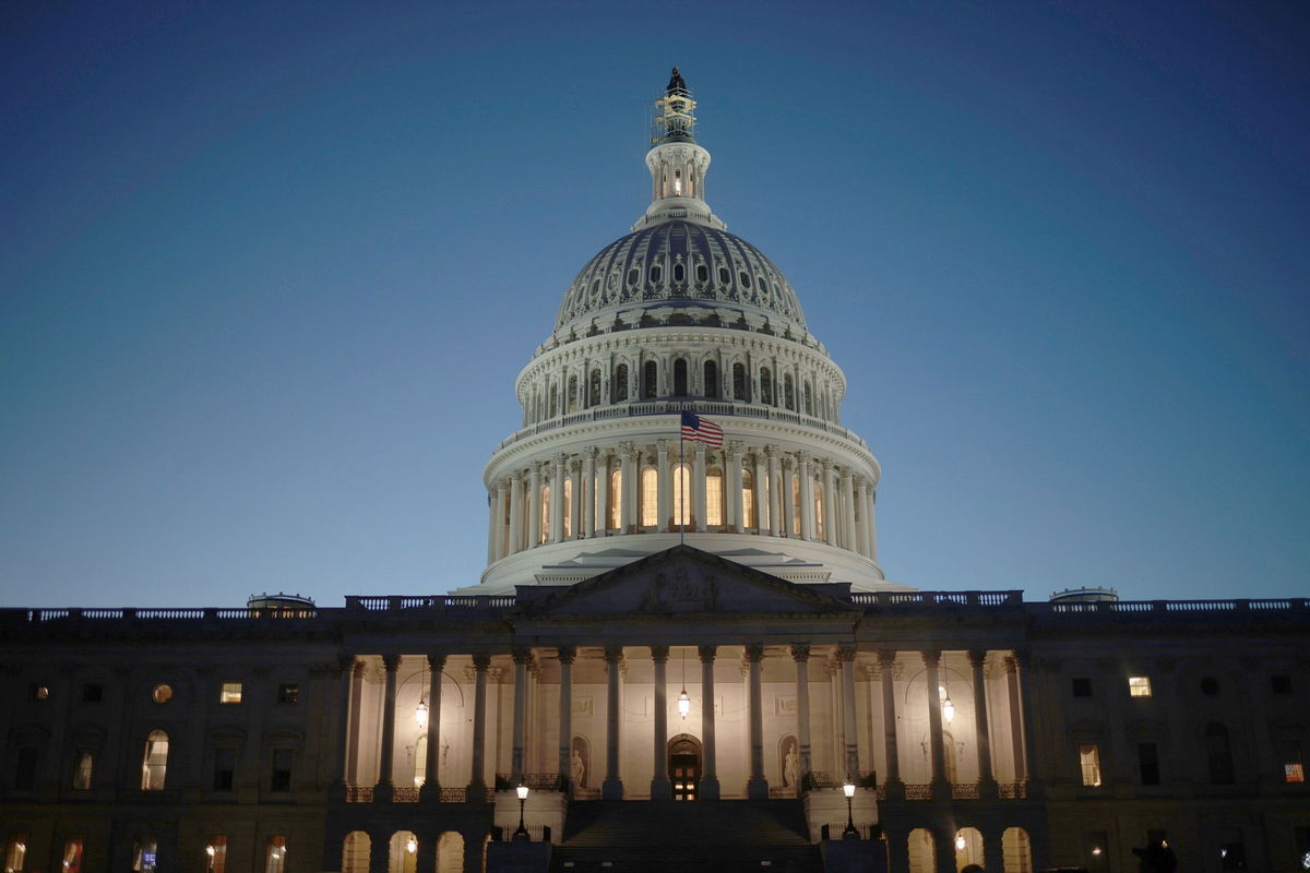 <i>Win McNamee/Getty Images</i><br/>House expected to vote on bipartisan tax bill that expands child tax credit and the US Capitol Dome is seen here on October 2023.