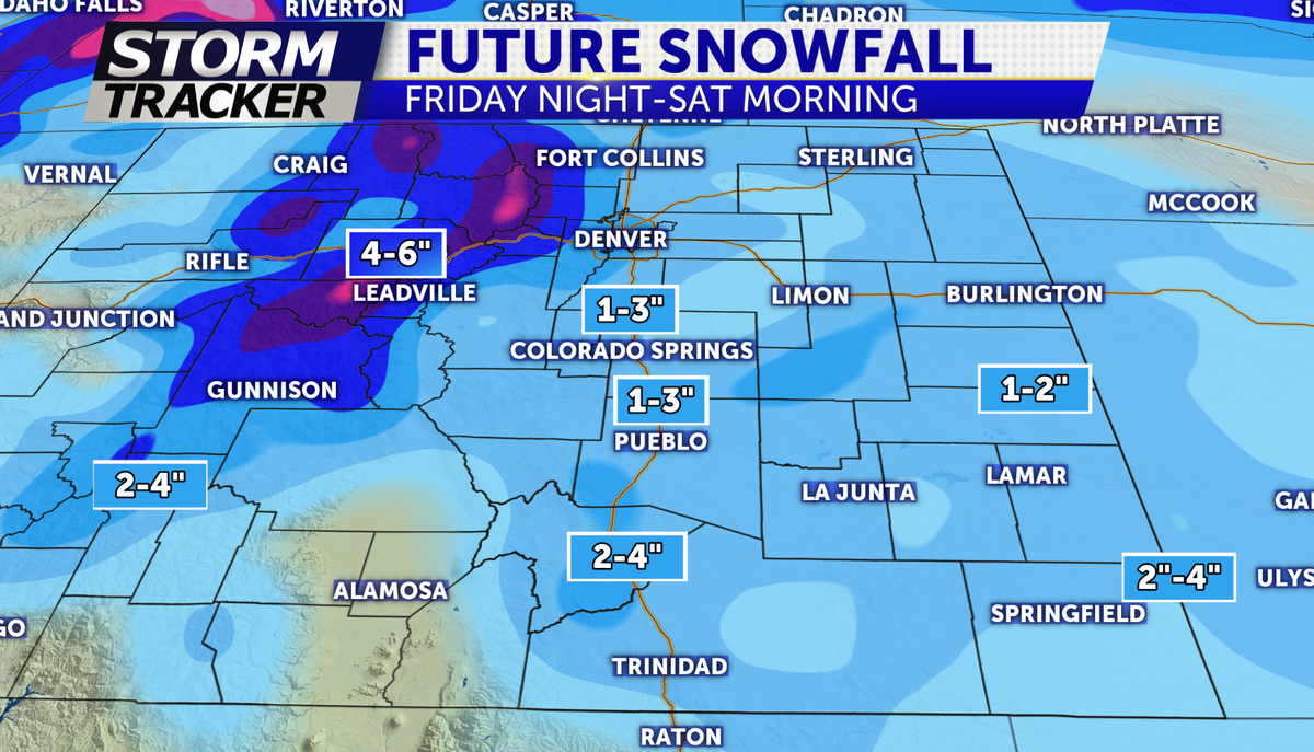 SNOW SHOWERS FRIDAY NIGHT | KRDO