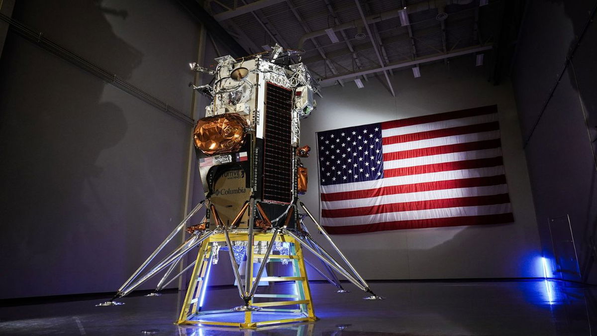 Nicknamed Odie, the spacecraft is roughly the size of a telephone booth and equipped with its own engine. Houston-based Intuitive Machines developed the Nova-C moon lander under a NASA initiative.
