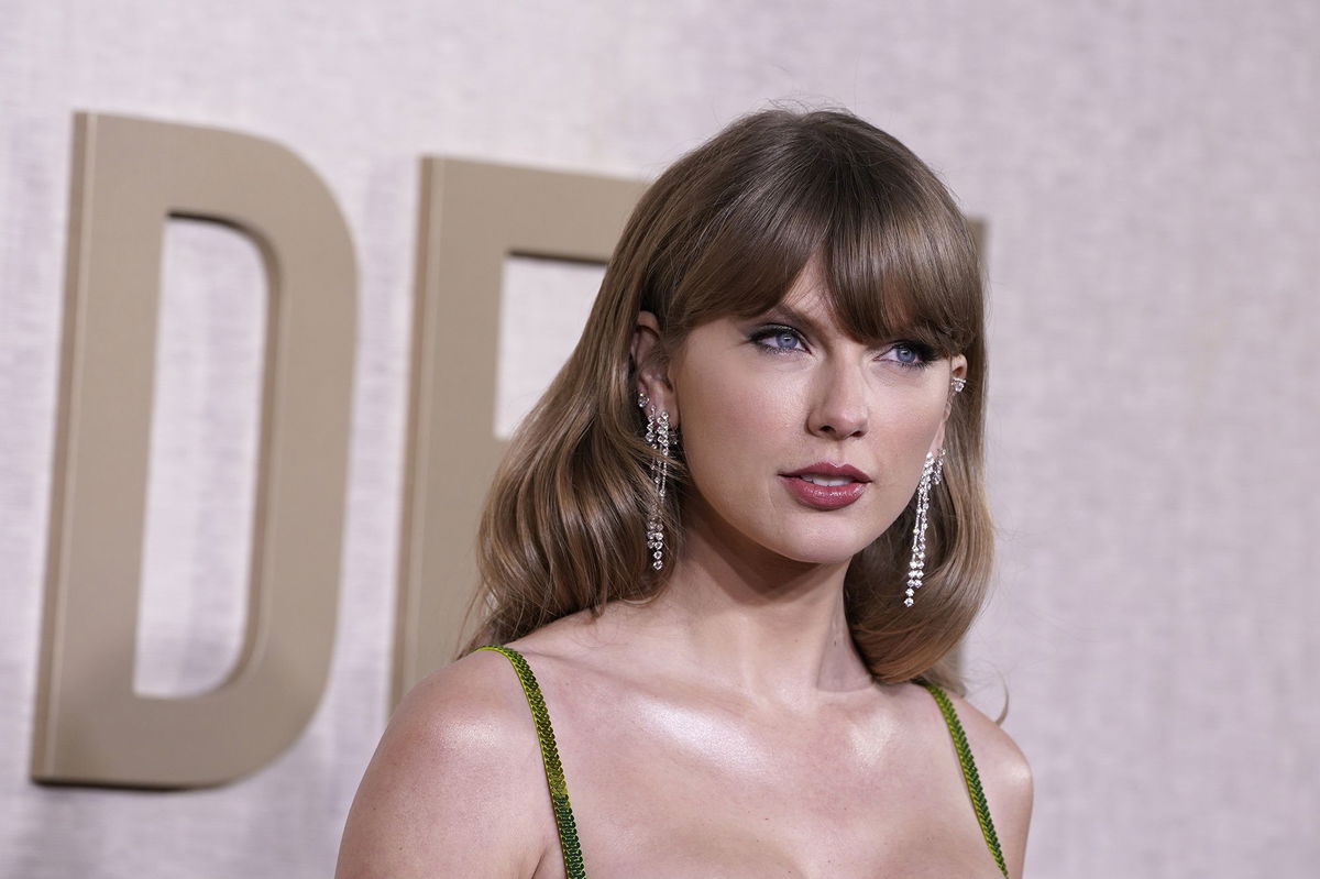 <i>Jordan Strauss/Invision/AP</i><br/>Taylor Swift at the 81st Golden Globe Awards.