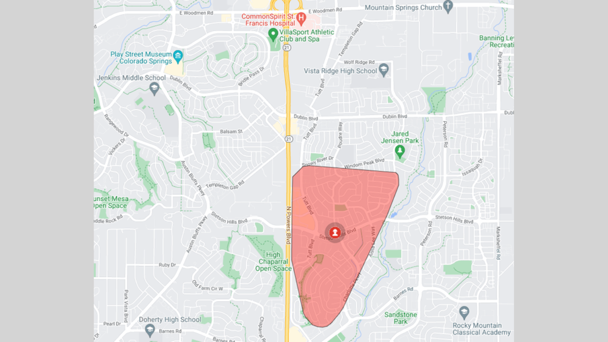 Power Outage On East Side Of Colorado Springs Effecting Over 2500 Customers Krdo 9492