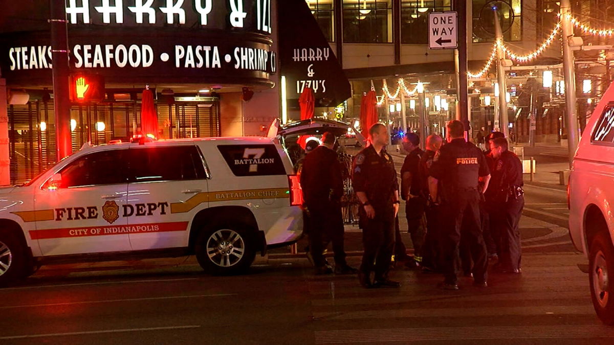 <i>WRTV via CNN Newsource</i><br />At least seven children between the ages of 12 and 17 were wounded in a shooting Saturday night in downtown Indianapolis