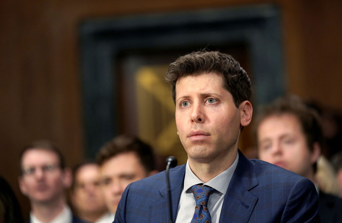 <i>Elizabeth Frantz/Reuters via CNN Newsource</i><br/>OpenAI CEO Sam Altman testifies before a Senate Judiciary Privacy