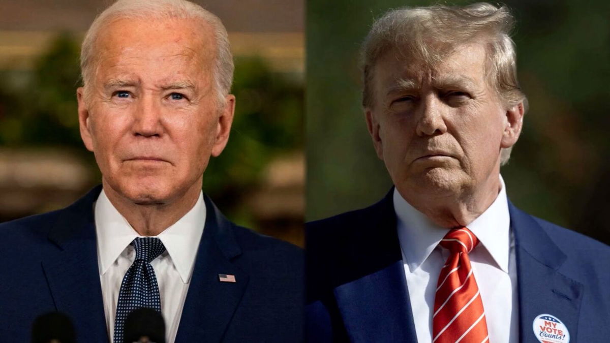 <i>Getty Images via CNN Newsource</i><br/>President Joe Biden said in an interview aired Tuesday that his predecessor Donald Trump represents the biggest threat to democracy in the United States