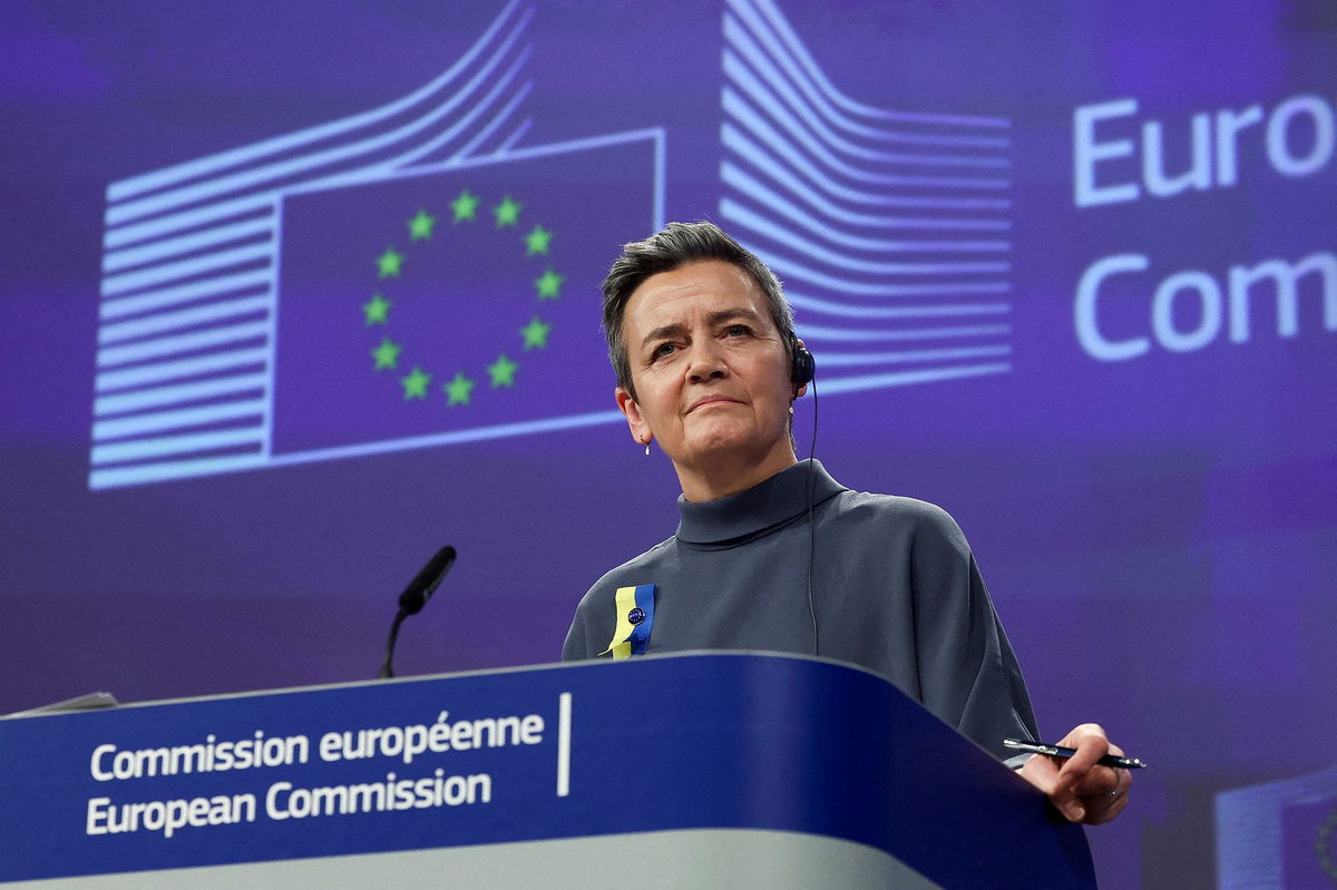 <i>Yves Herman/Reuters via CNN Newsource</i><br/>Margrethe Vestager