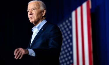 President Joe Biden is pictured during a campaign event at the Scranton Cultural Center at the Masonic Temple in Scranton