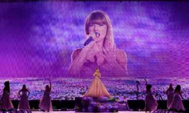 Taylor Swift performs onstage during "Taylor Swift | The Eras Tour" at MetLife Stadium in May 2023 in East Rutherford