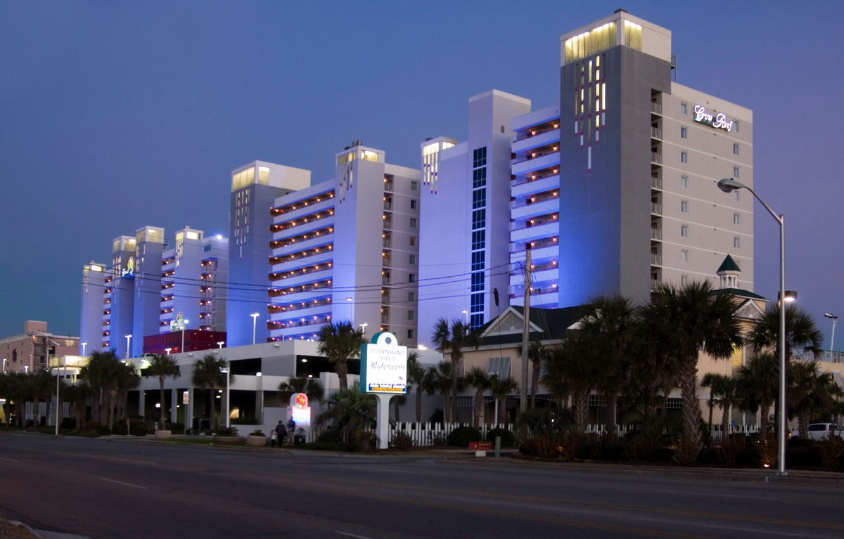 <i>Universal Images Group/Getty Images via CNN Newsource</i><br/>Crown Reef resort and hotel at South Myrtle Beach