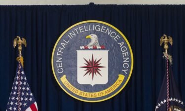 The seal of the Central Intelligence Agency is seen at CIA Headquarters in Langley