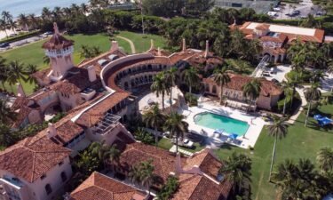 An aerial view of former U.S. President Donald Trump's Mar-a-Lago home after FBI agents raided it