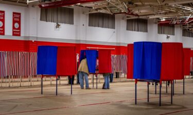 Voters cast their ballots in the New Hampshire Primary at Pinkerton Academy on January 23 in Derry