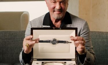 Sylvester Stallone with the Patek Philippe Grandmaster Chime.