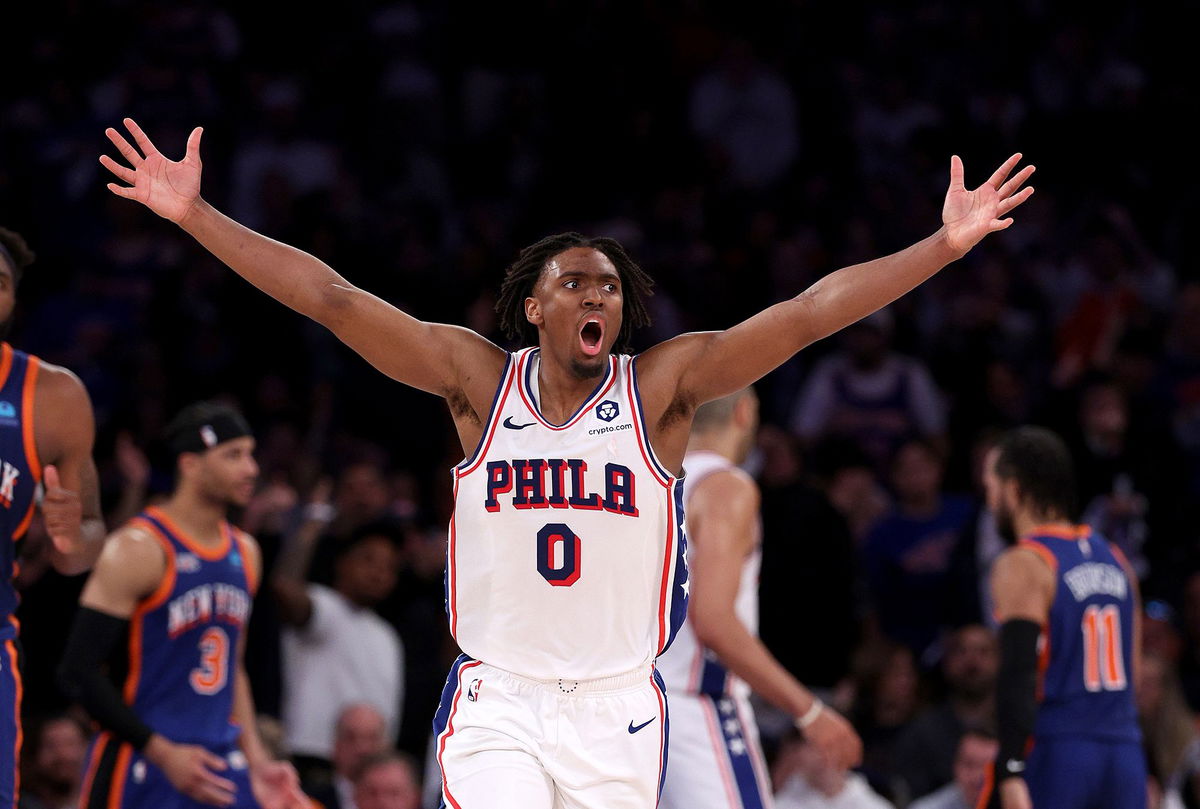 <i>Frank Franklin II/AP via CNN Newsource</i><br/>Maxey had 46 points for the 76ers.