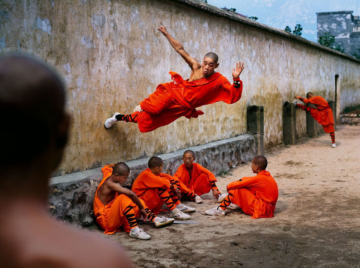 <i>Steve McCurry / Magnum Photos via CNN Newsource</i><br />Wall running is part of the training regimen of young practitioners learning martial arts at a training institute in China.