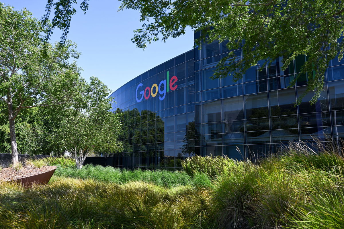 The Justice Department is accusing Google of illegally monopolizing the online search industry. Pictured is Google Headquarters in Mountain View, California, in 2023.