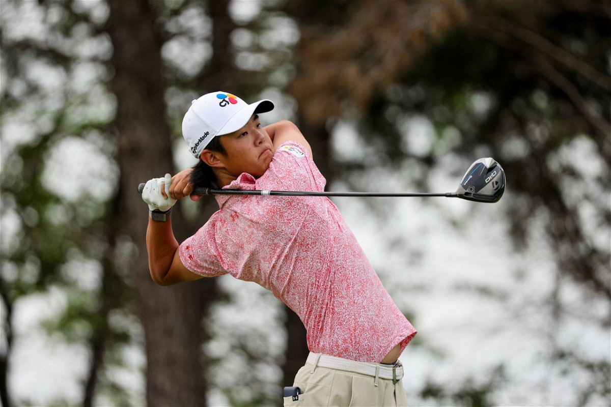 <i>Mike Mulholland/Getty Images via CNN Newsource</i><br/>Kris Kim impressed on his PGA Tour debut.