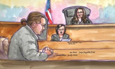 David DePape is seen in a courtroom sketch in San Francisco on November 16