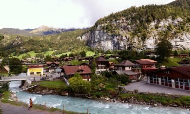 The Swiss village of Lauterbrunnen is home to less than 800 residents
