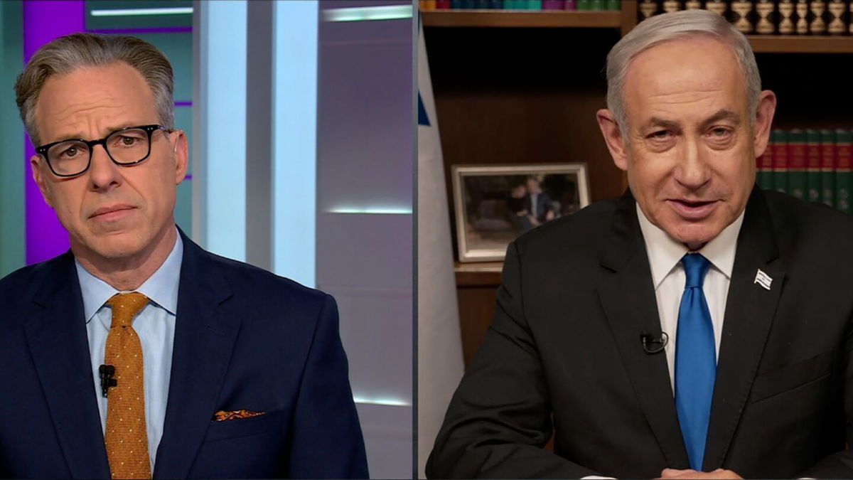 <i>CNN via CNN Newsource</i><br />‘A pack of lies.’ Israeli Prime Minister Benjamin Netanyahu interviewed by CNN's Jake Tapper on May 21 denies he is starving civilians in Gaza as a method of war.