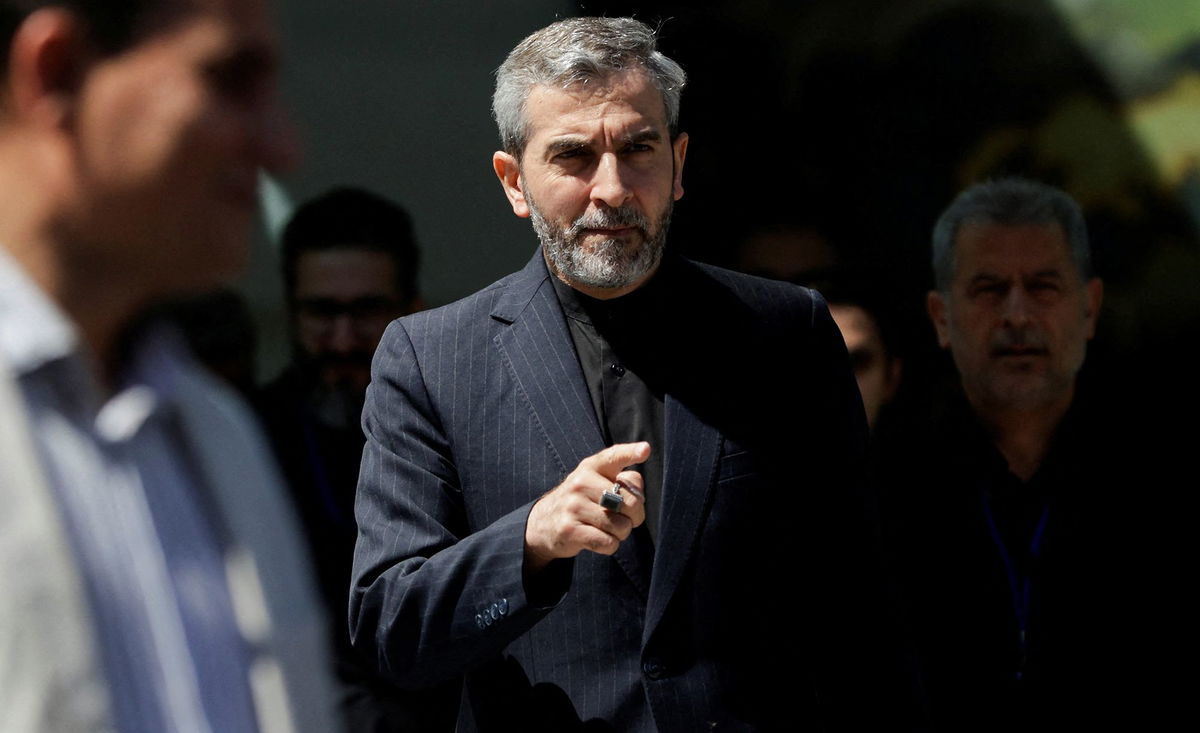 <i>Lisa Leutner/Reuters via CNN Newsource</i><br/>Iran's Chief Nuclear Negotiator Ali Bagheri Kani leaves the Palais Coburg in Vienna