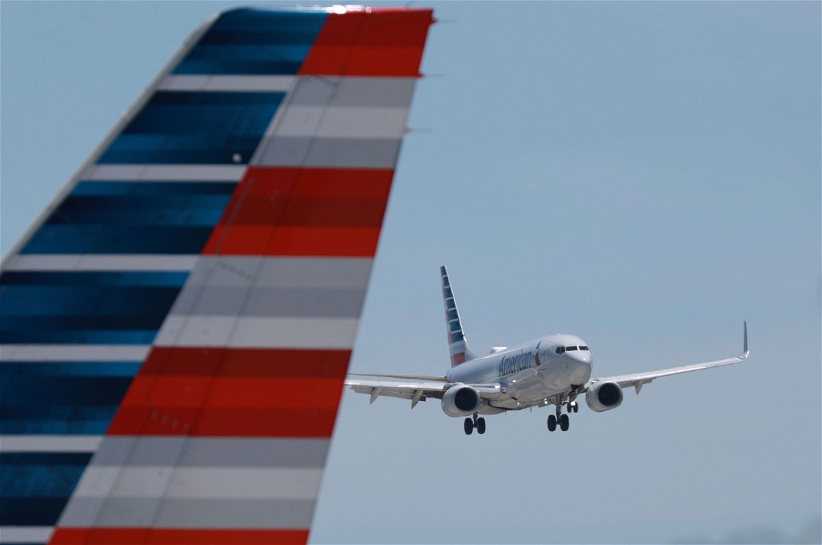 <i>Joe Raedle/Getty Images/File via CNN Newsource</i><br />American Airlines seen in May 2023 claimed a child was at fault for being secretly recorded in a restroom and it’s now changing its response
