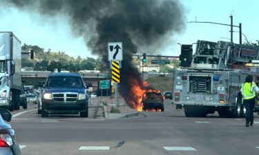 Car fire photos from viewer Arlinda Wardlow