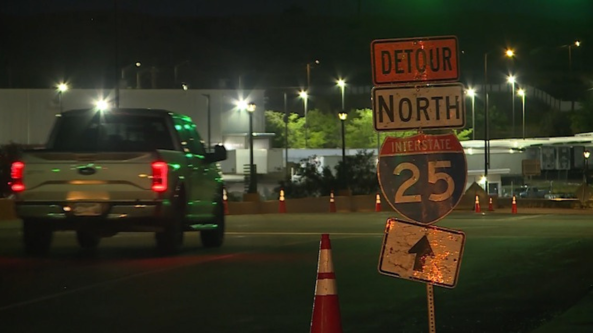 First scheduled overnight full closure of Interstate 25 near Fountain ...