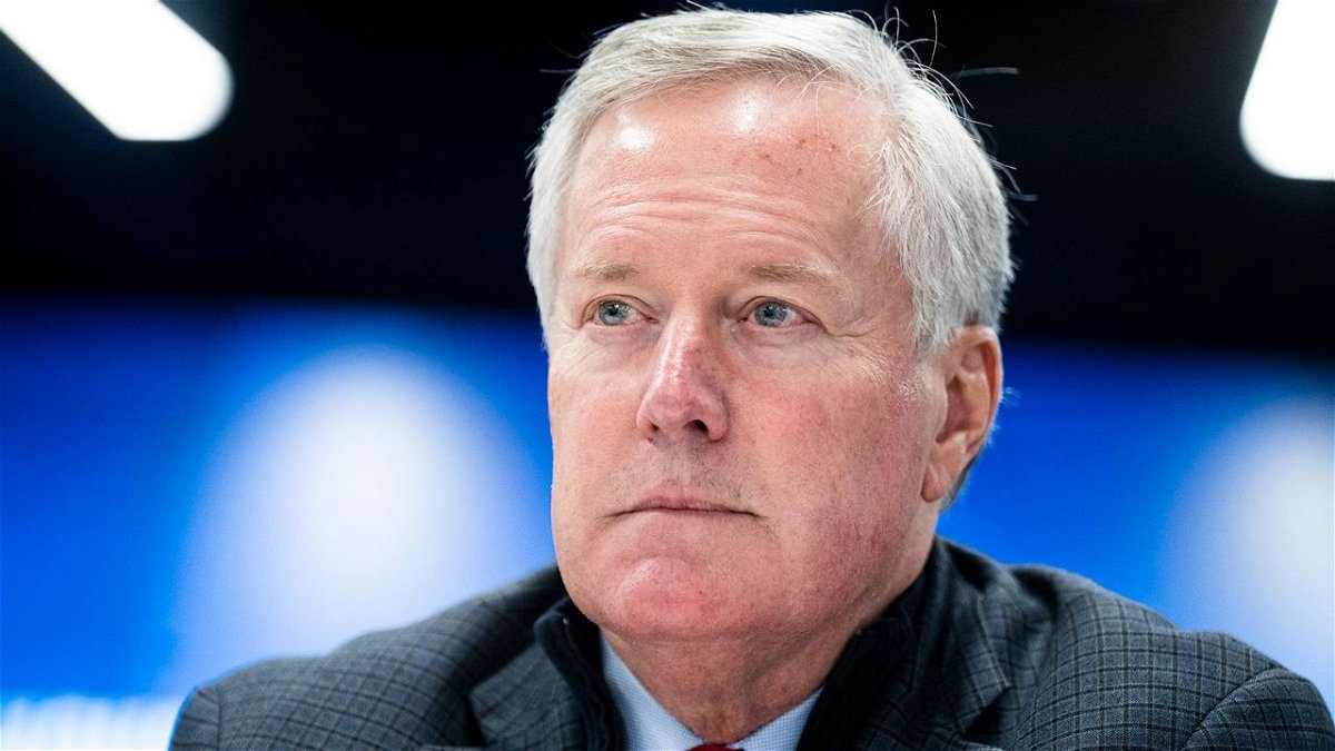 Former Rep. Mark Meadows, R-N.C., seen here in November 2022, pleaded not guilty on June 7 to criminal charges in Arizona.
