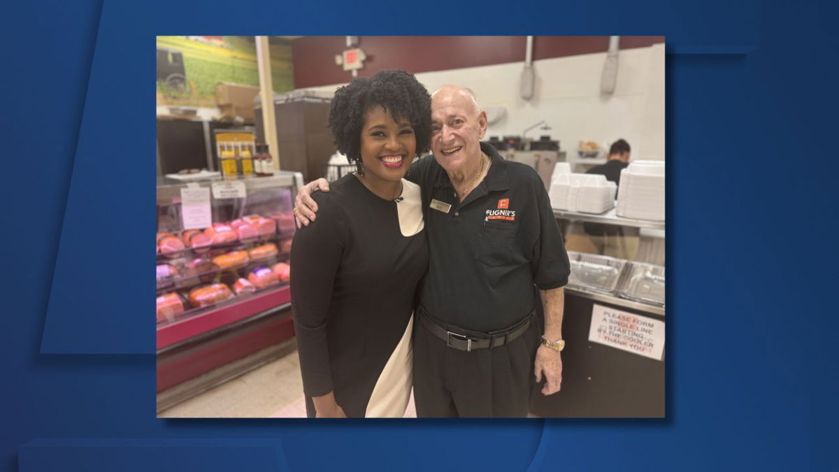 <i>WEWS via CNN Newsource</i><br/>News 5 Anchor Tiffany Tarpley and former Fligner's Market owner Kel Fligner