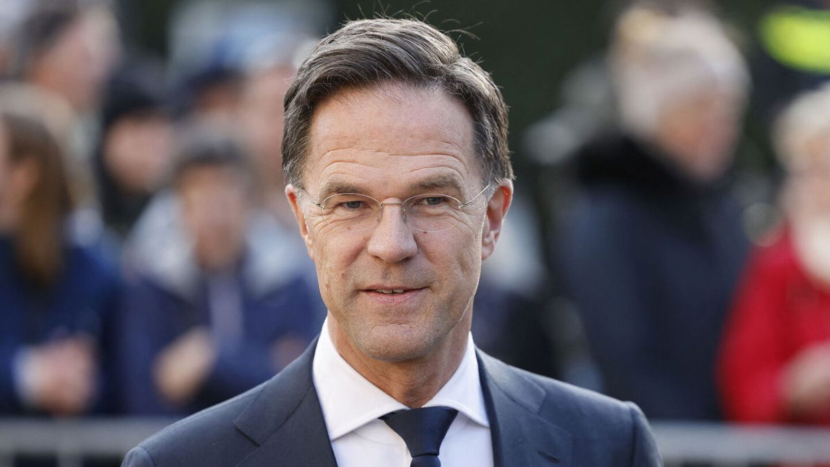 <i>Ludovic Marin/AFP/Getty Images via CNN Newsource</i><br/>Netherlands' Prime Minister Mark Rutte arrives at the Rijskmuseum in Amsterdam in April 2023. The outgoing Dutch prime minister